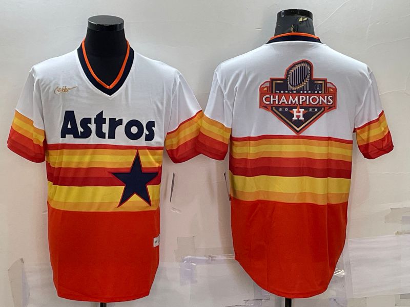 Men Houston Astros Blank White orange Game Nike 2022 MLB Jersey->houston astros->MLB Jersey